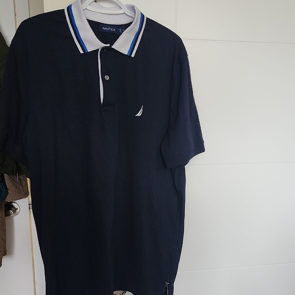 Nautica Men's Size XL Navy Polo Shirt